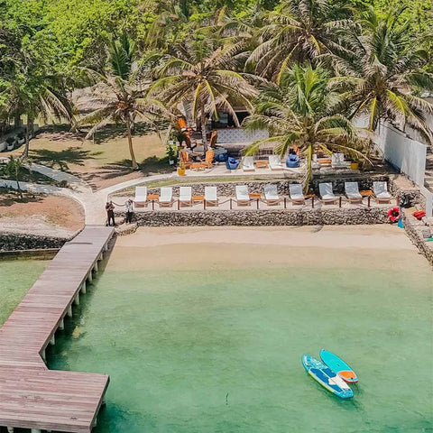 Book a day trip to Capri beach club in Rosario Islands