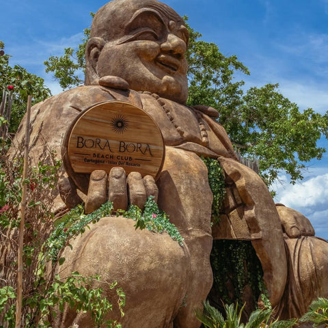 Entrada principal do Bora Bora Beach Club 
