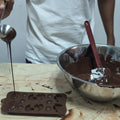 "Participants crafting chocolates during a workshop in Cartagena"
