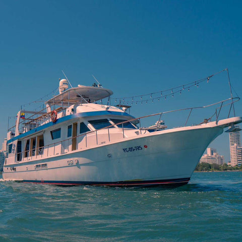 passeio de barco ao pôr do sol em Cartagena